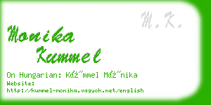 monika kummel business card